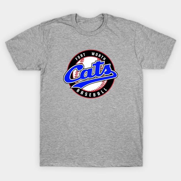 Retro Fort Worth Cats Baseball T-Shirt by LocalZonly